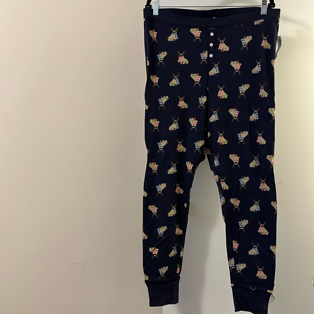 NWT Old Navy ‘Navy’ Dog Thermal Pants  - size XXL